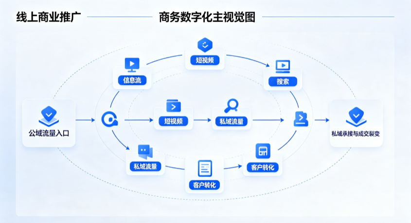 土默特右旗线上商业推广怎么做？全域流量闭环搭建与低成本转化实战指南